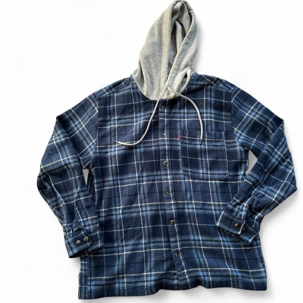 Levi's Navy and White Checkered Shirt